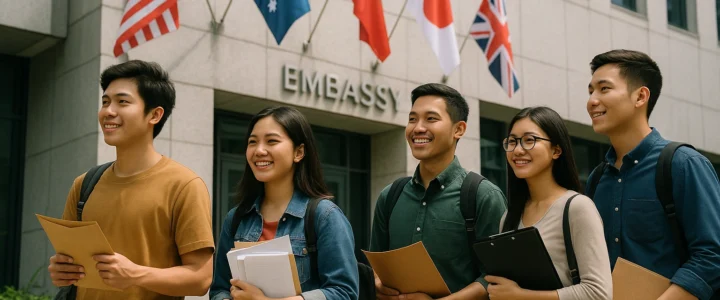 Elynconsultoriainternacional.com - Ilustrasi Prosedur Pengajuan Visa Pelajar di Negara-negara Populer
